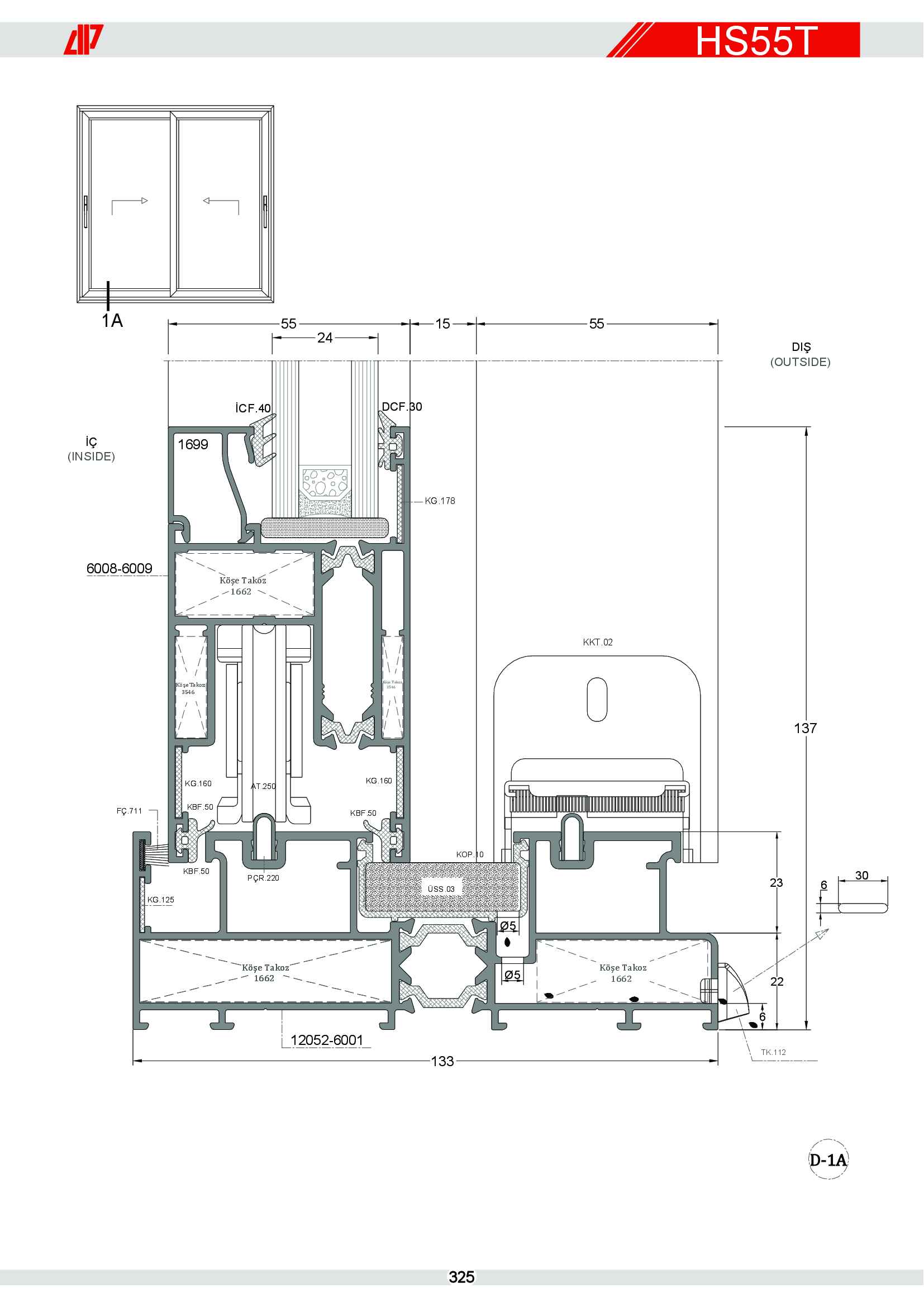HEBESCHİEBE SÜRME ALÜMİNYUM 32